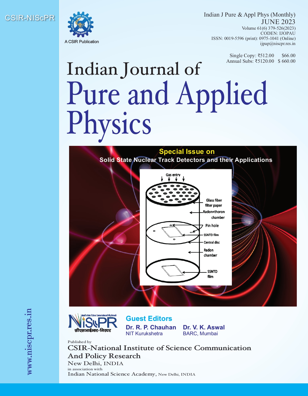					View Vol. 61 No. 6 (2023): Indian Journal of Pure & Applied Physics (IJPAP)
				